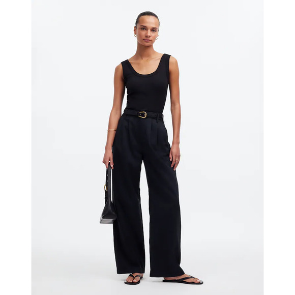 Madewell The Petite Harlow Wide-Leg Pant P12 - Picture 1 of 4